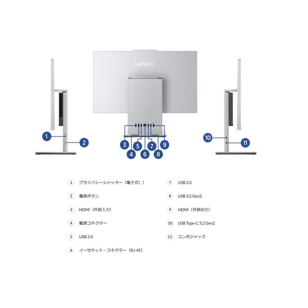 【Lenovo】F0HN007YJP IdeaCentre AIO 24IRH9