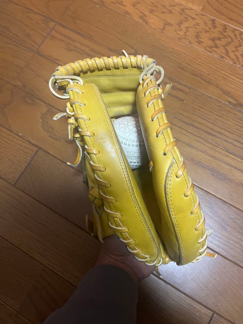 Mizuno グローバルエリートGA 軟式グローブ イエロー