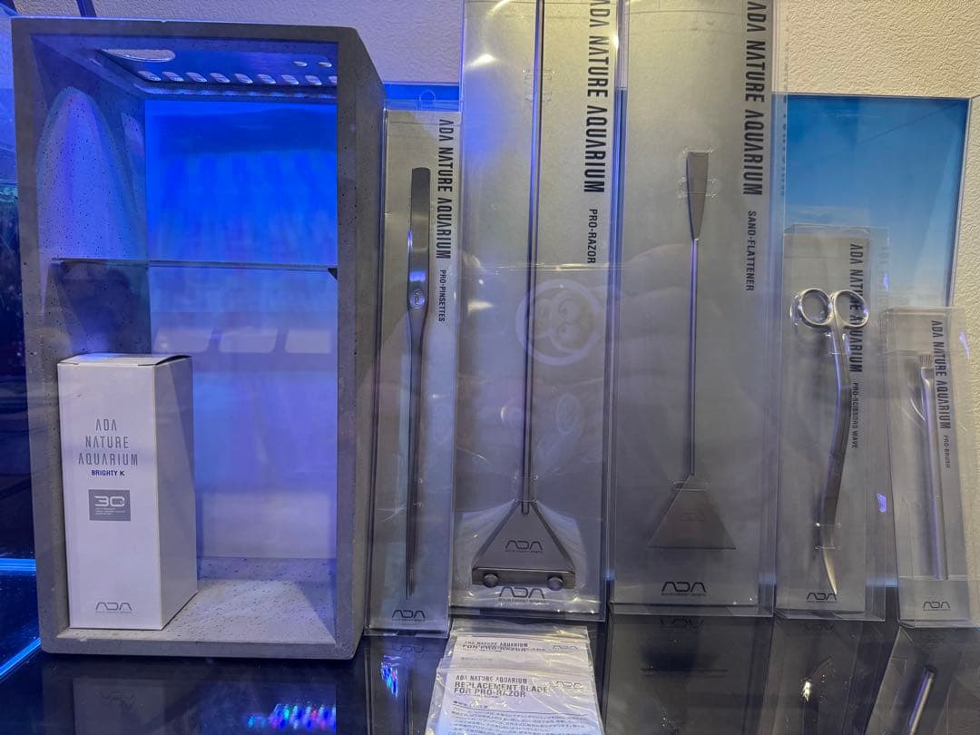 ADA ネイチャーアクアリウム　プロピンセット等メンテナンスセット　水草水槽