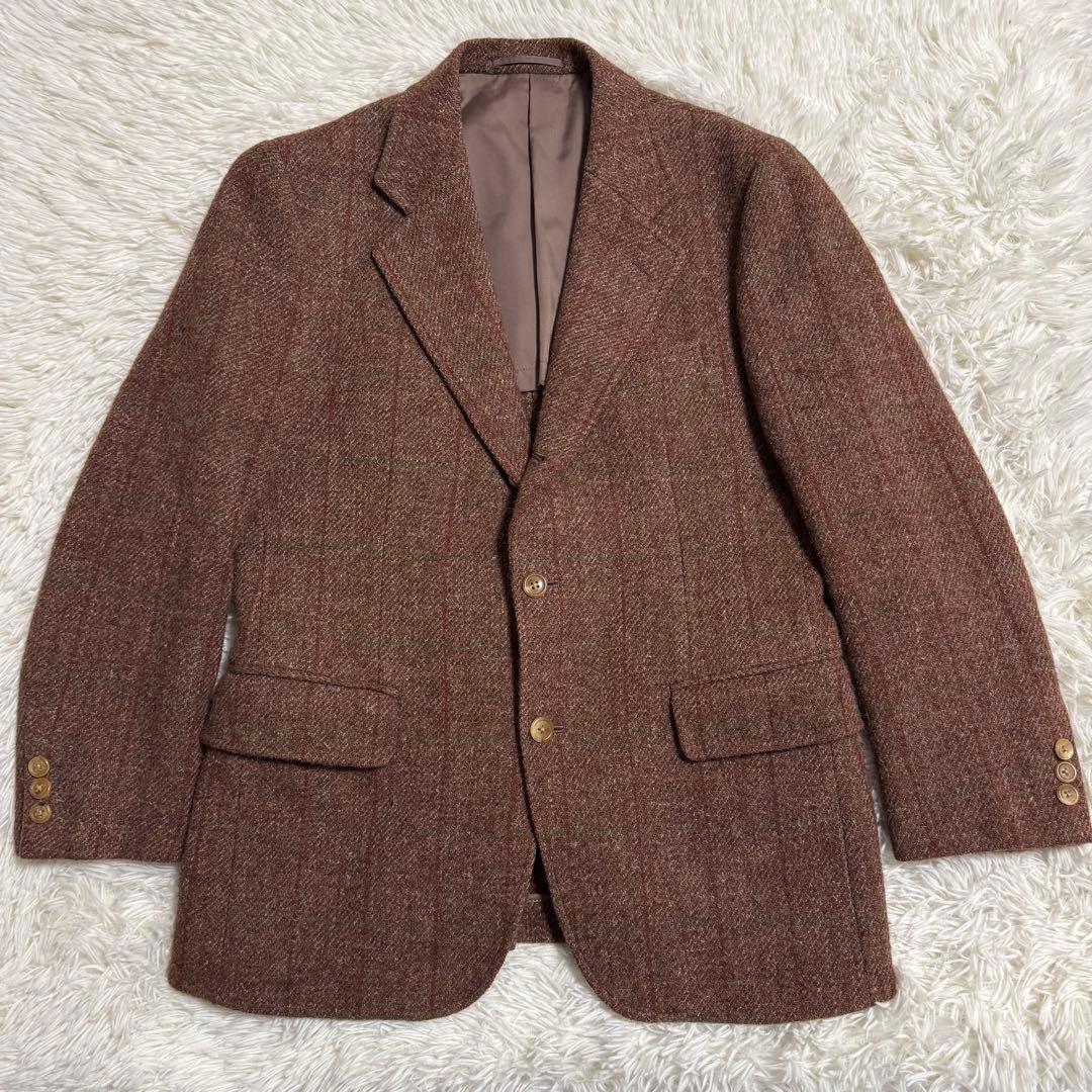【希少色】ハリスツイード J.PRESS テーラードジャケット ヘリンボーン S