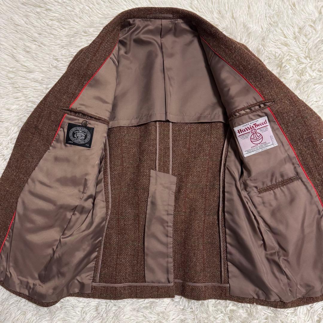 【希少色】ハリスツイード J.PRESS テーラードジャケット ヘリンボーン S