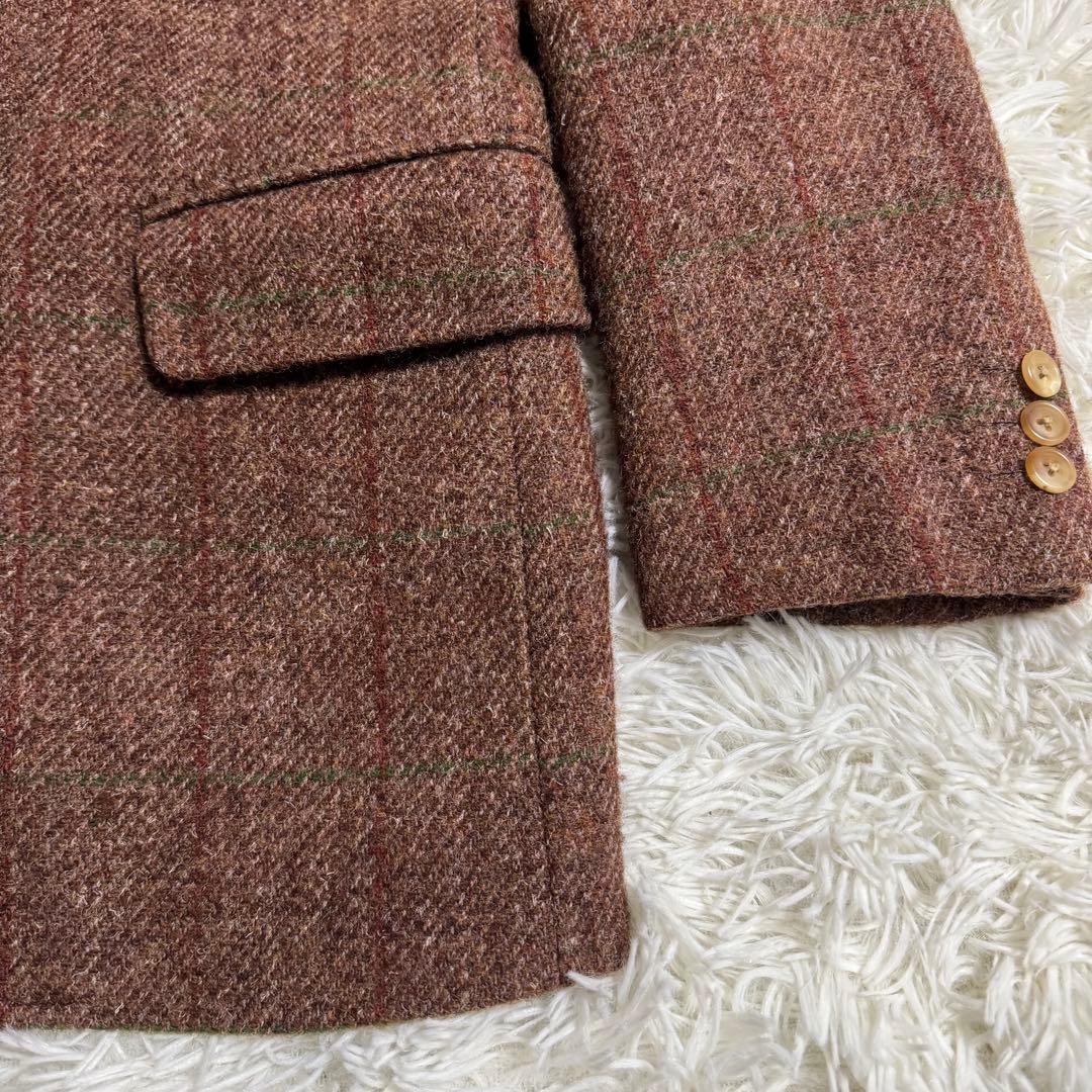 【希少色】ハリスツイード J.PRESS テーラードジャケット ヘリンボーン S