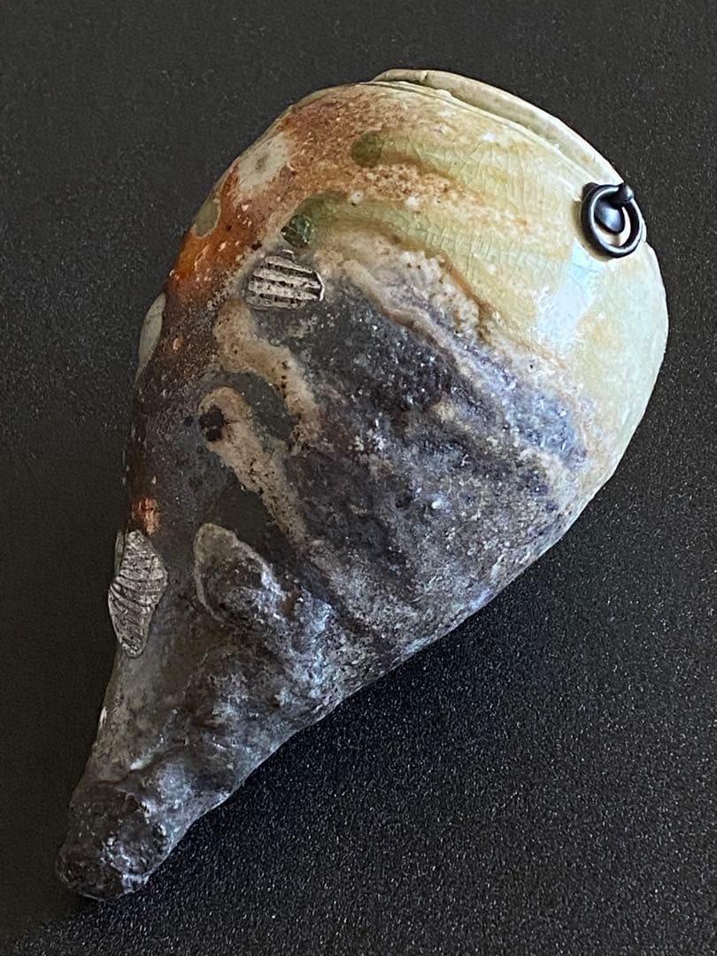 信楽焼　掛花入　井村侊生　　#3411