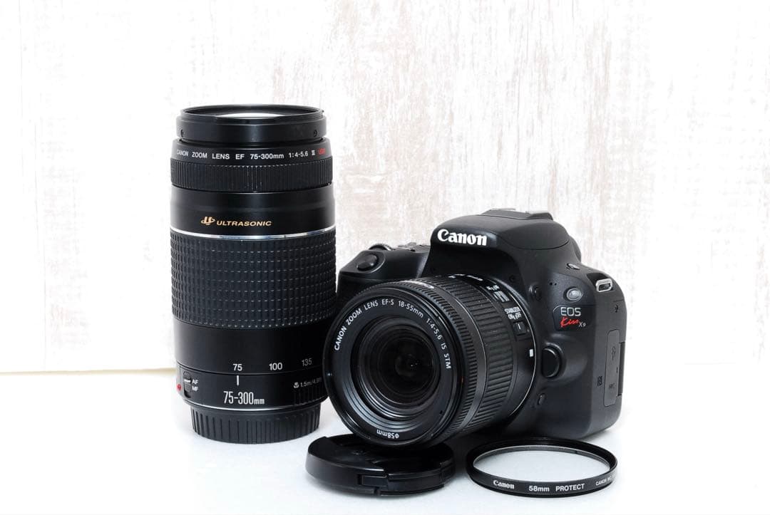 ✨美品✨取扱説明書付✨すぐ使える✨ダブルレンズ Canon Kiss X9