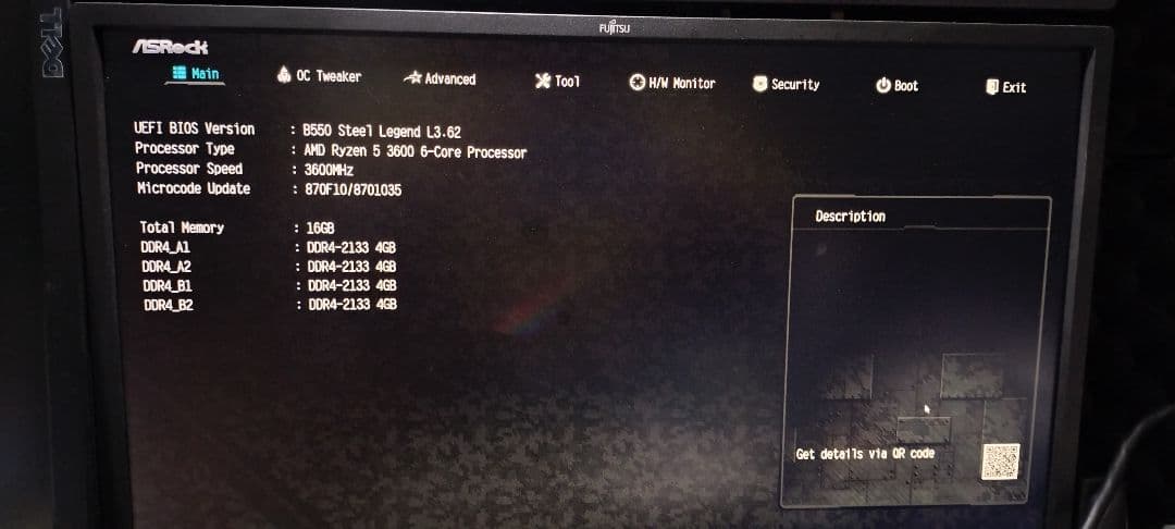 b550 steel legend 動作品 マザーボードのみ