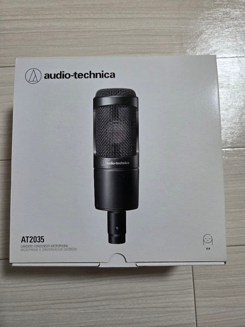 オーディオテクニカ AT2035 コンデンサーマイク XLRケーブル付き