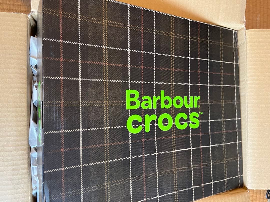 Barbour x Crocs タータンチェック ウェリントンブーツ サイズ9