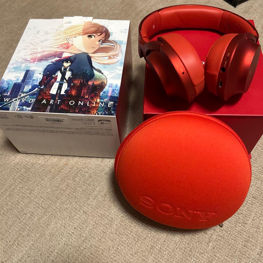 SONY ワイヤレスヘッドホン ソードアート・オンライン レッド