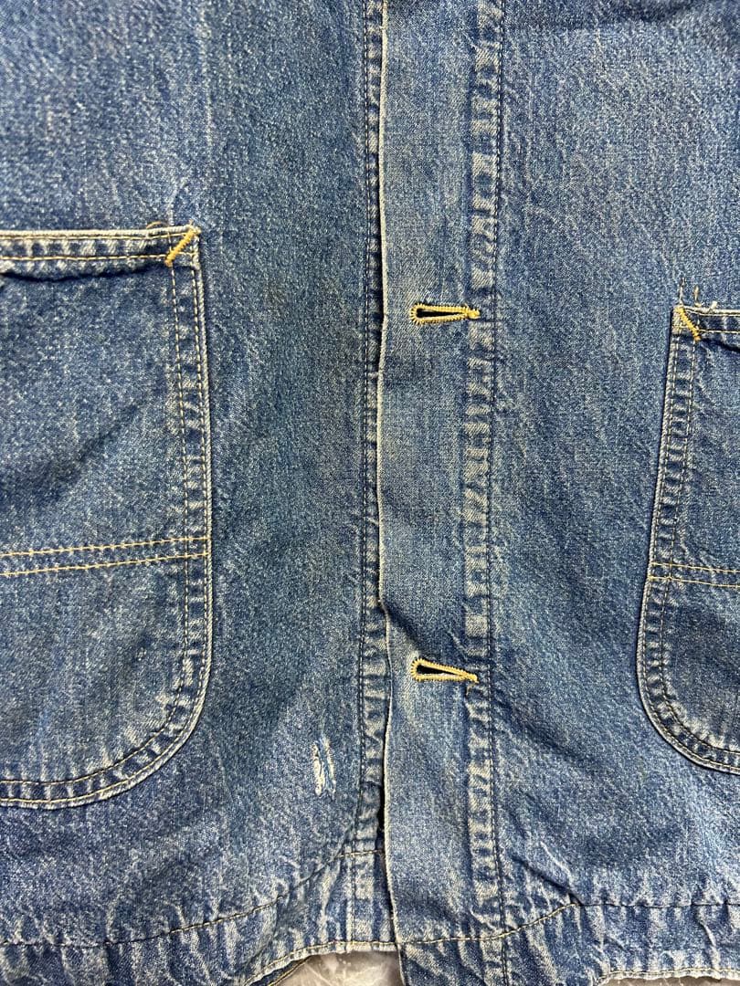 USA製 Roebucks デニムカバーオールXL相当 90s ヴィンテージ