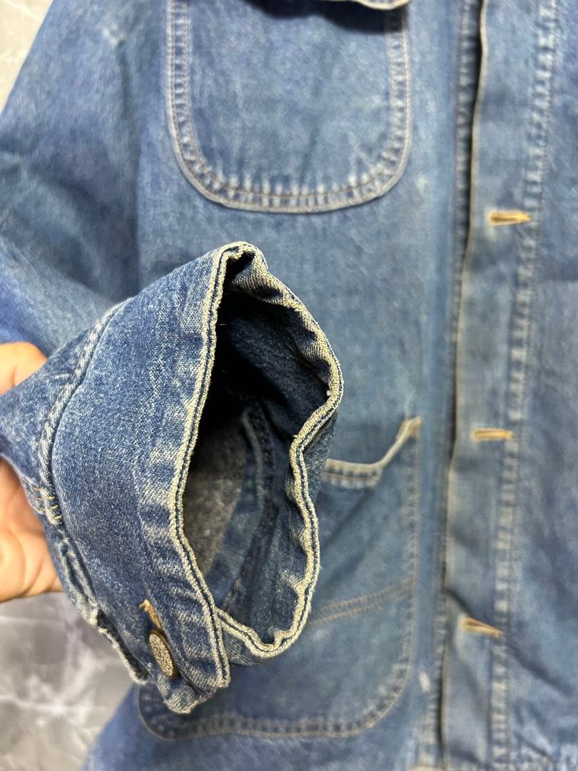 USA製 Roebucks デニムカバーオールXL相当 90s ヴィンテージ