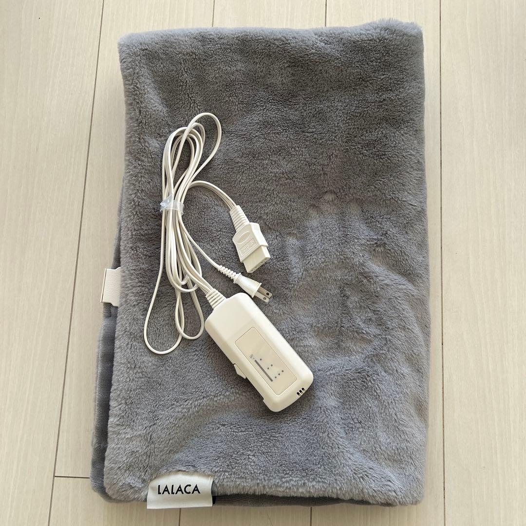 LALACA 鈴木えみ　電気毛布 グレー コントローラー付き