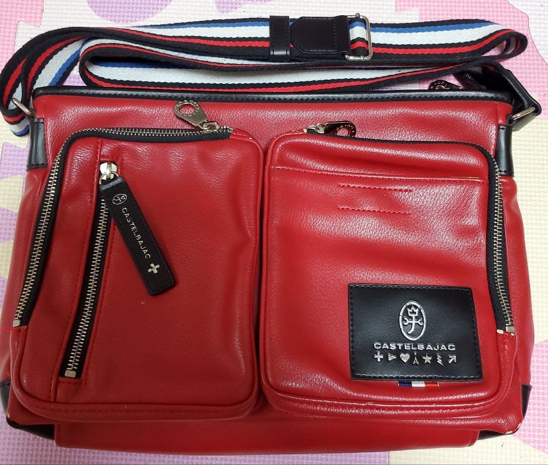 ポンページ‼️廃盤品‼️CASTELBAJAC レッド バッグ