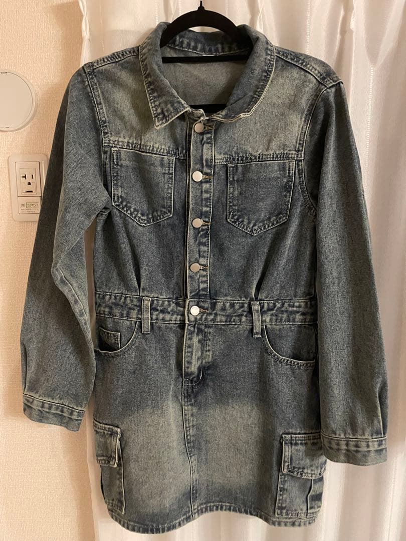 【REKNA】デニムミニワンピース