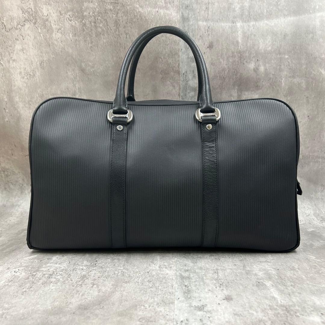 【美品・南京錠付】 ブルガリ ボストンバッグ ミレリゲ 大容量トラベル 出張
