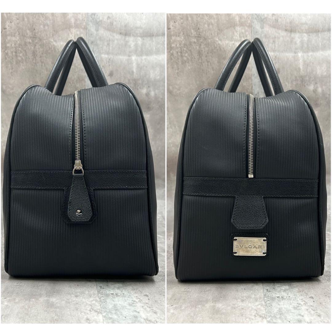 【美品・南京錠付】 ブルガリ ボストンバッグ ミレリゲ 大容量トラベル 出張