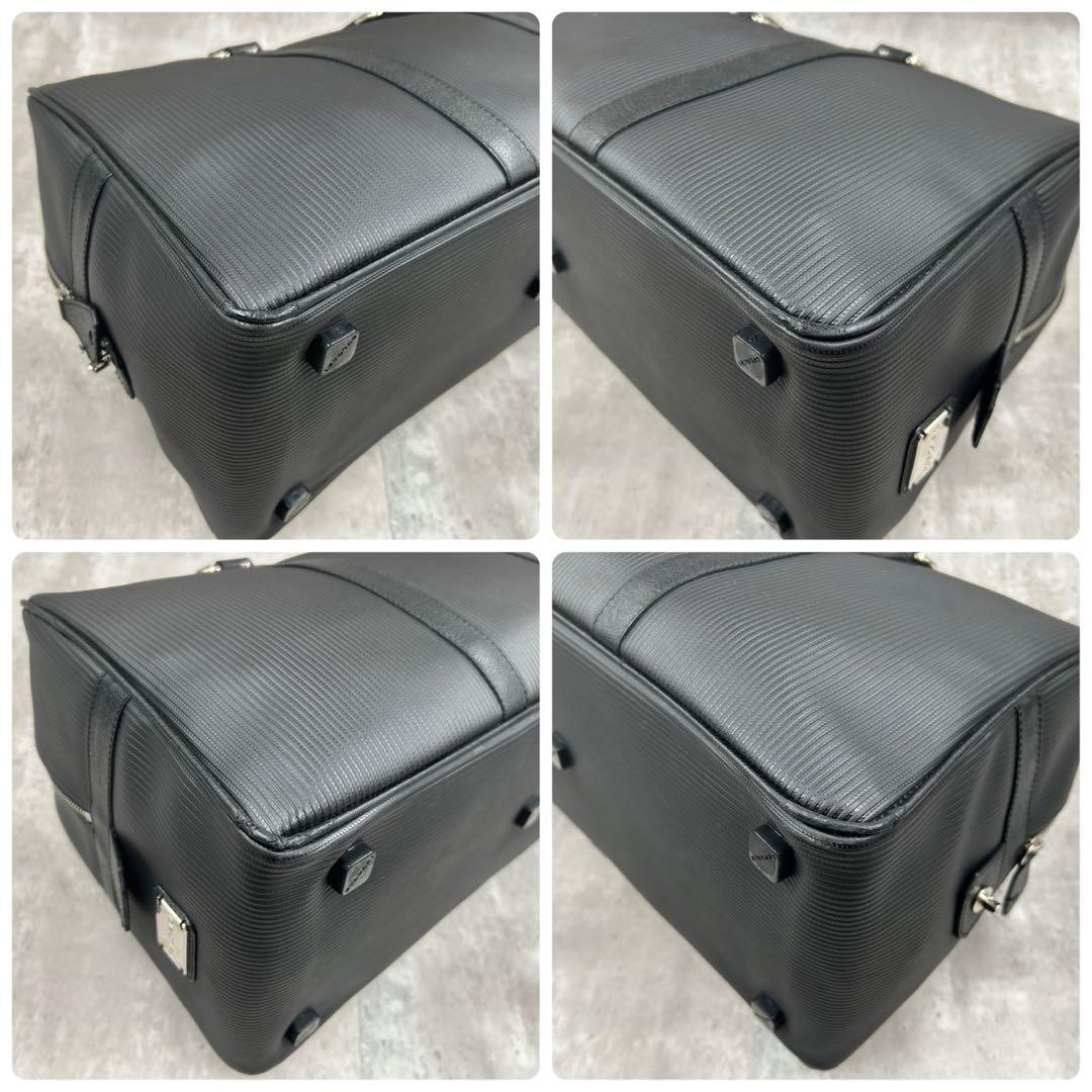 【美品・南京錠付】 ブルガリ ボストンバッグ ミレリゲ 大容量トラベル 出張