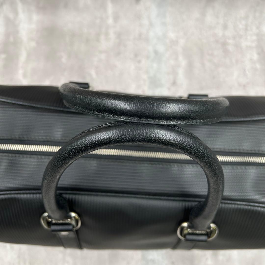 【美品・南京錠付】 ブルガリ ボストンバッグ ミレリゲ 大容量トラベル 出張