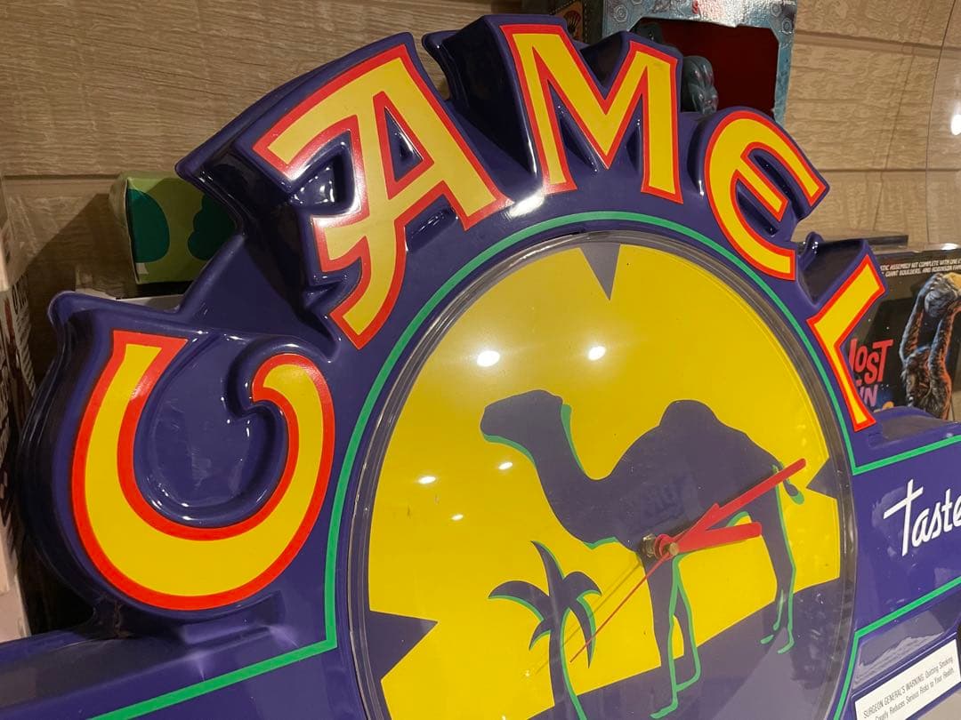 激レア！ビンテージ大型キャメルクロック！リペア済み。アメリカ輸入品　壁掛け時計