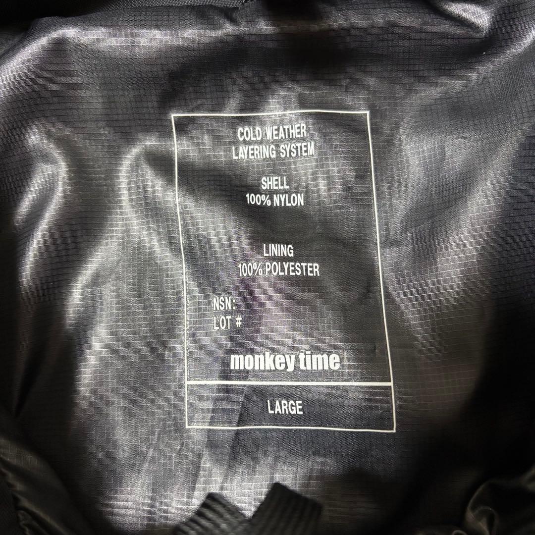 monkey time monster parka 黒 L