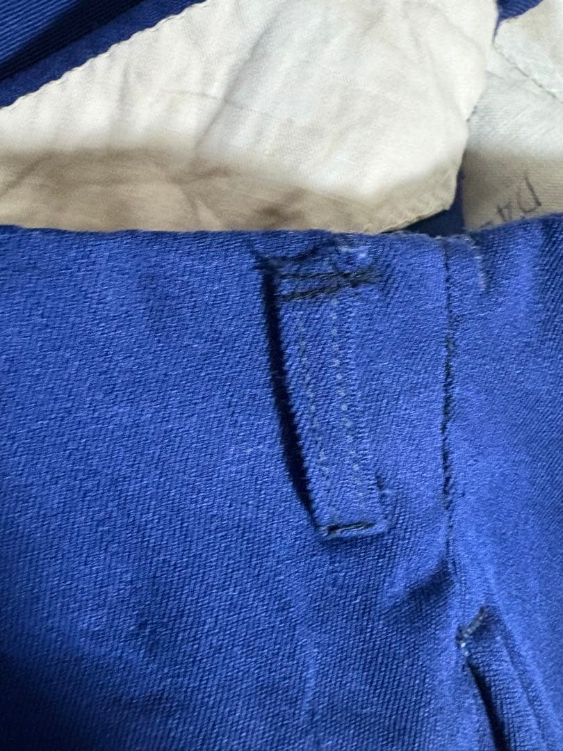 50s 60s スラックス ウール レーヨン ワイド ネイビー