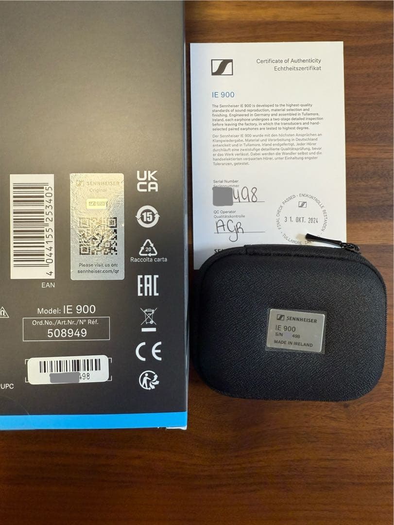 【極美品・正規品】ゼンハイザー IE900 イヤホン ie900