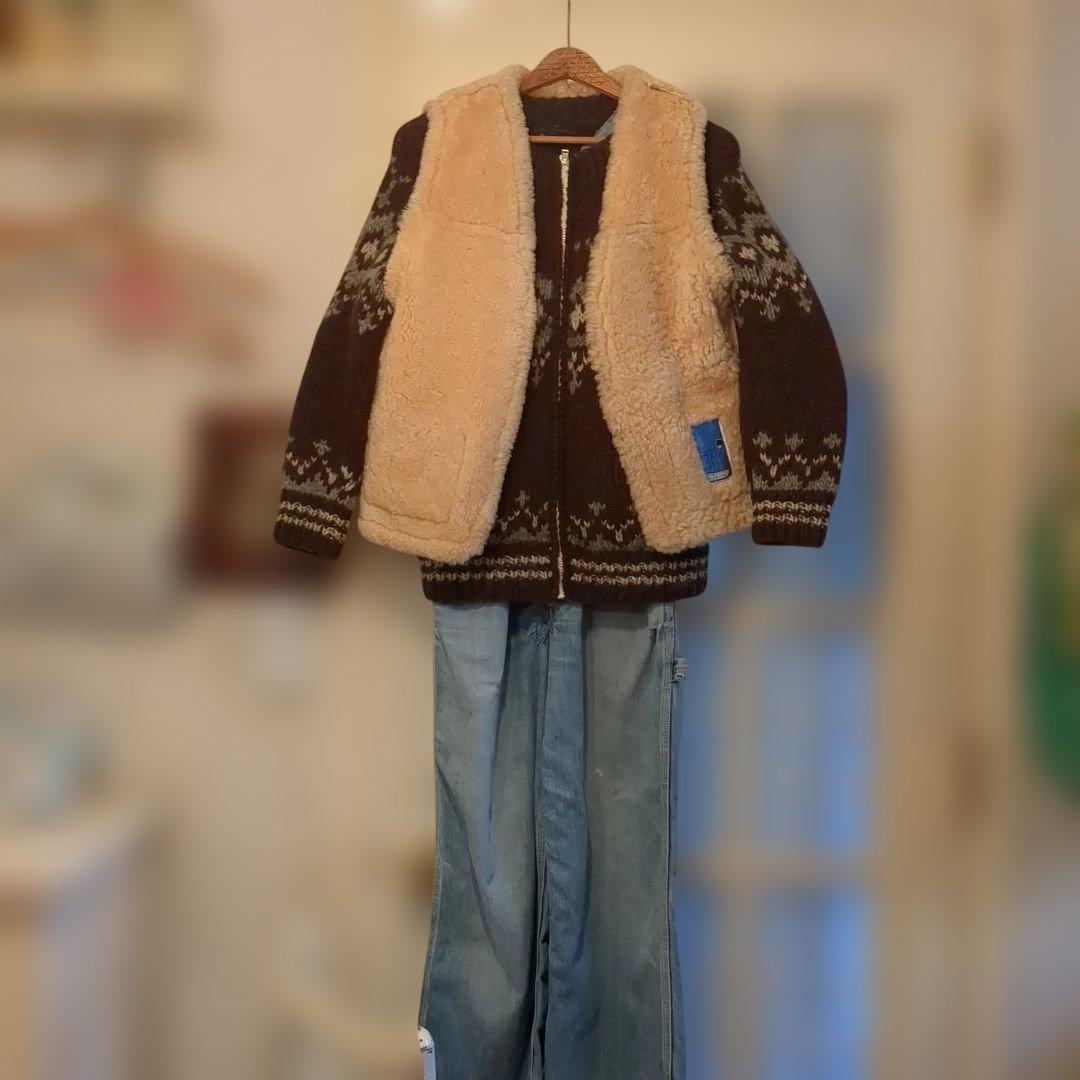 ムートンベストビンテージ