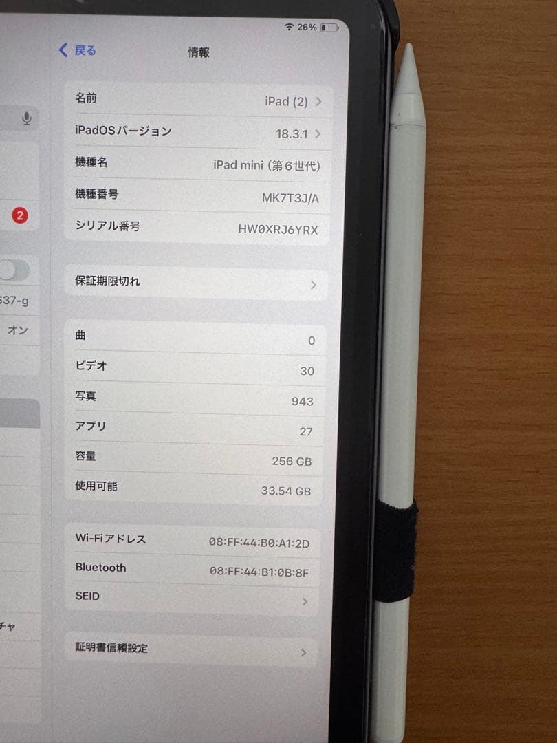 ipad mini (第6世代) 256GB