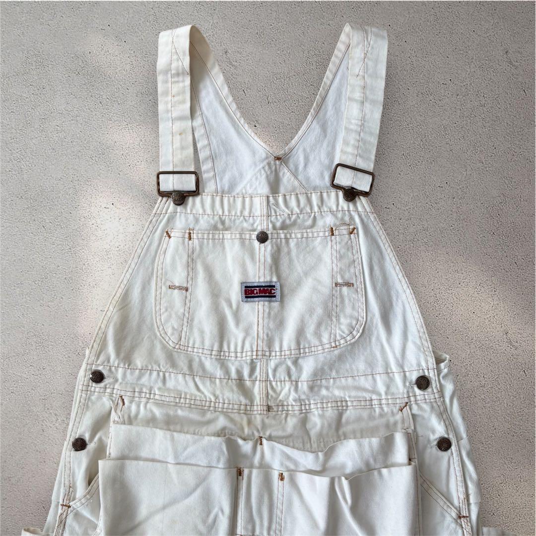 ビンテージ BIC MAC ダック地 ダブルニー　エプロン付　オーバーオール