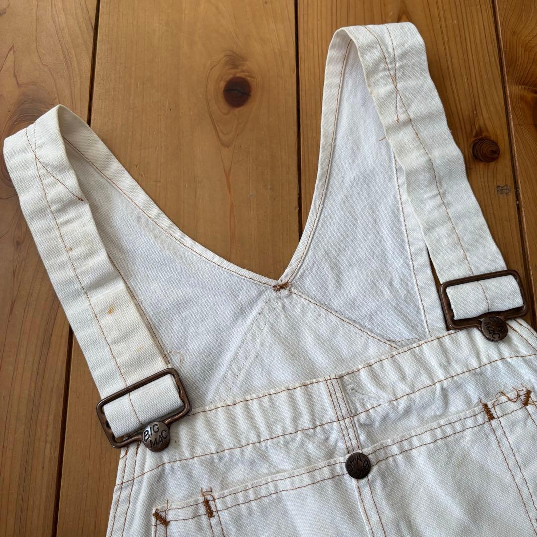 ビンテージ BIC MAC ダック地 ダブルニー　エプロン付　オーバーオール