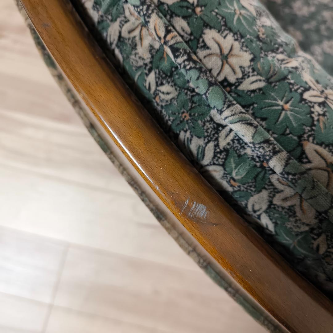 カリモク　コロニアル　一人掛けソファ　シングルソファ