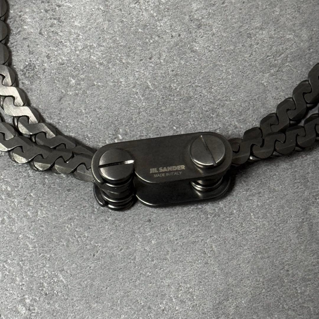 【未使用品】JIL SANDER シルバー チェーン ブレスレット