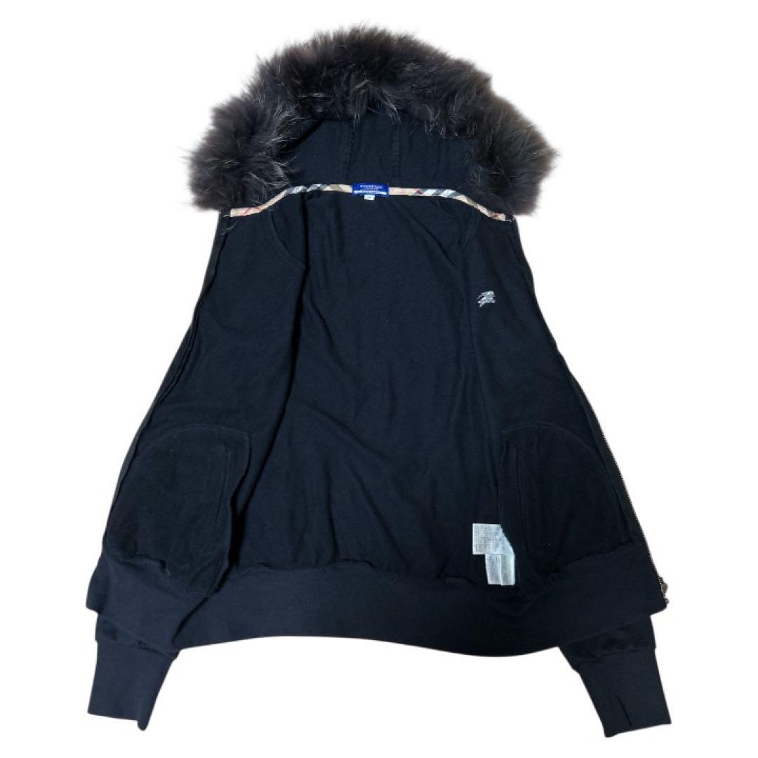 ✨年末SALE✨ BURBERRY LONDON ブラック フルジップパーカー