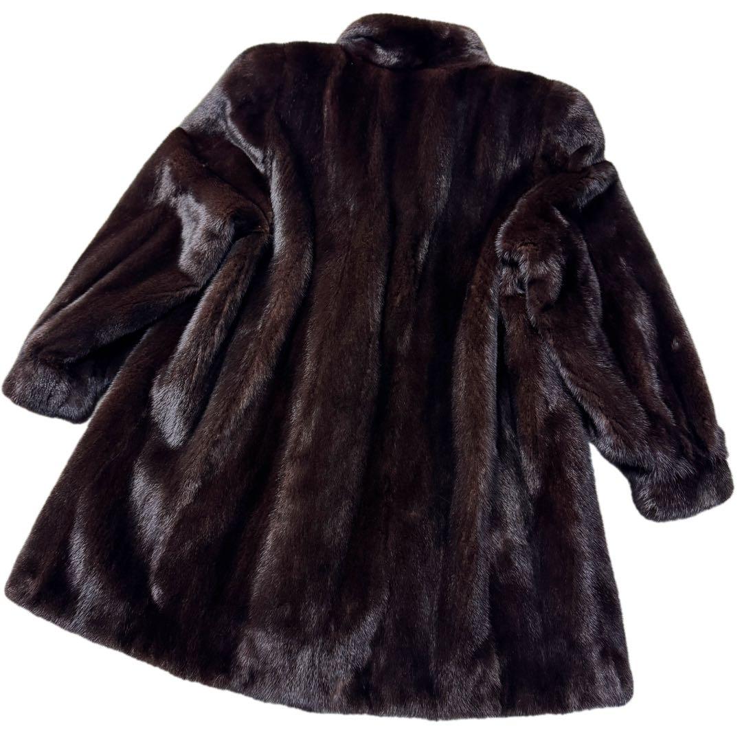 美品　総丈91cm　マリオヴァレンティ　グラマミンク　ファーコート　なめし柔らか