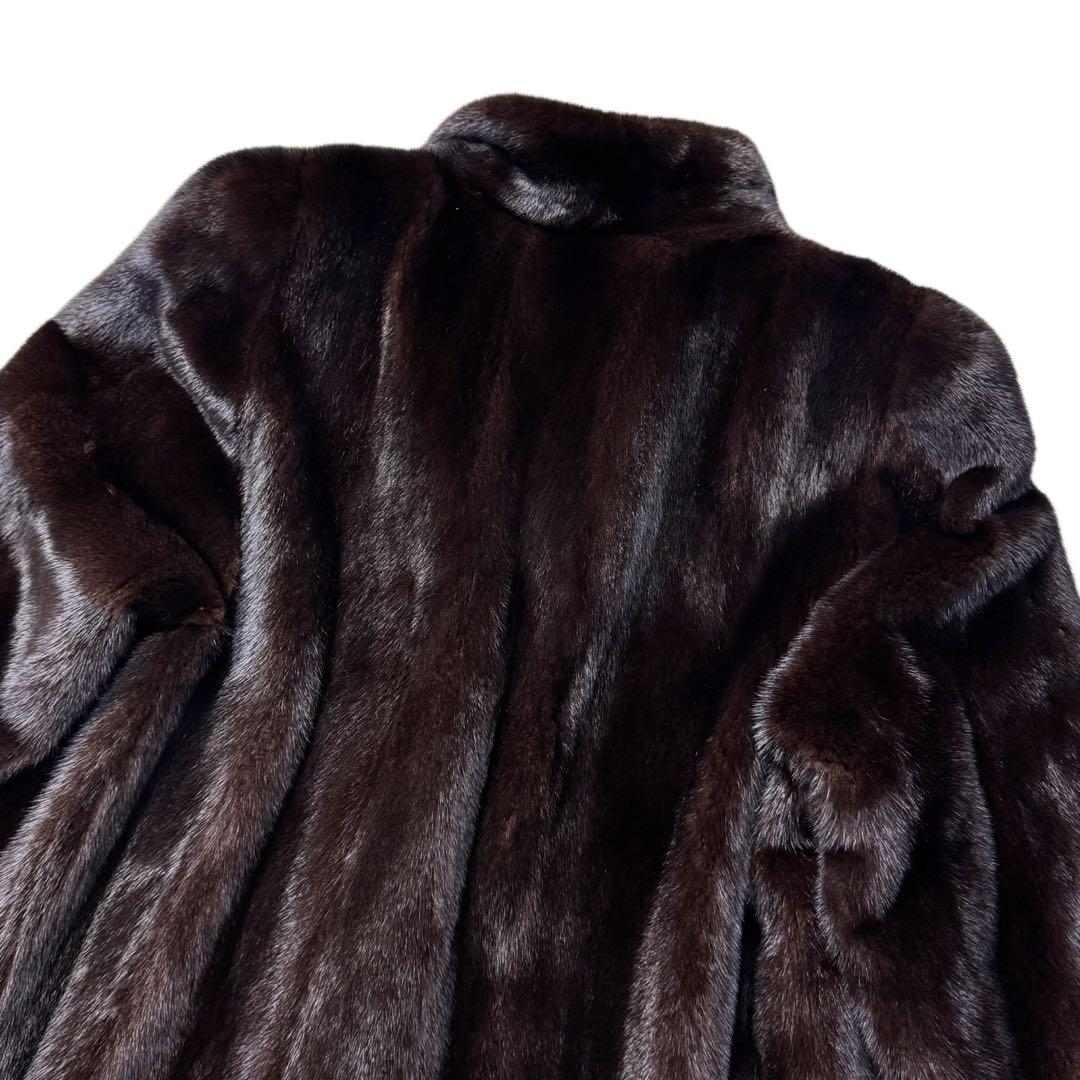 美品　総丈91cm　マリオヴァレンティ　グラマミンク　ファーコート　なめし柔らか