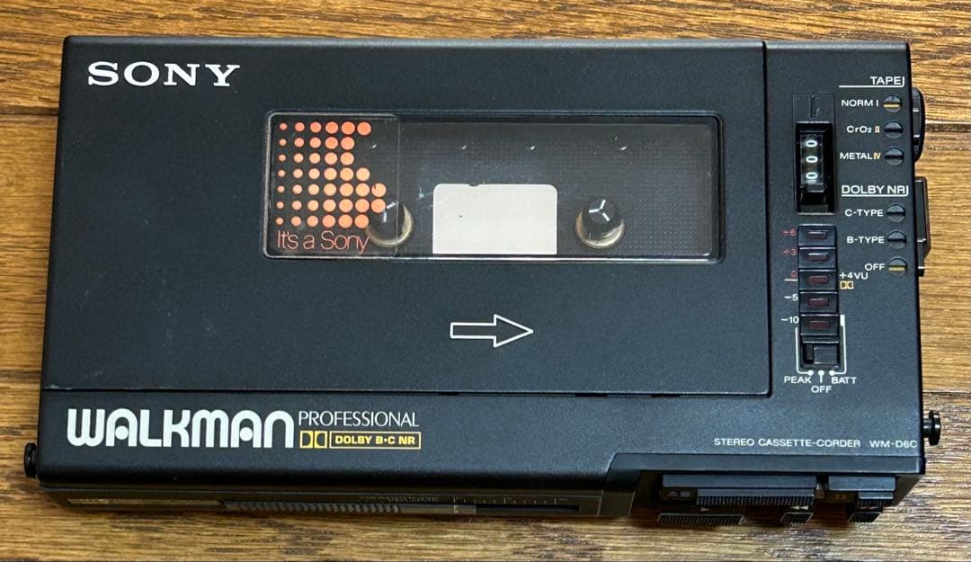 【ジャンク品】SONY ステレオカセットコーダー　WM-D6C