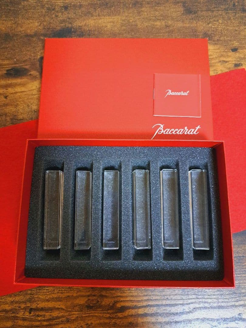 専用 バカラ スクエア レスト クリスタル 箸置き 6個セット 未使用 レア