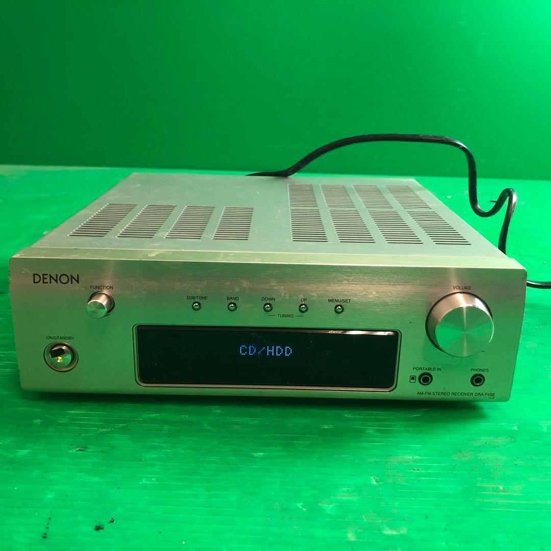 DENON AM/FM ステレオレシーバー DRA-F102 通電確認のみ