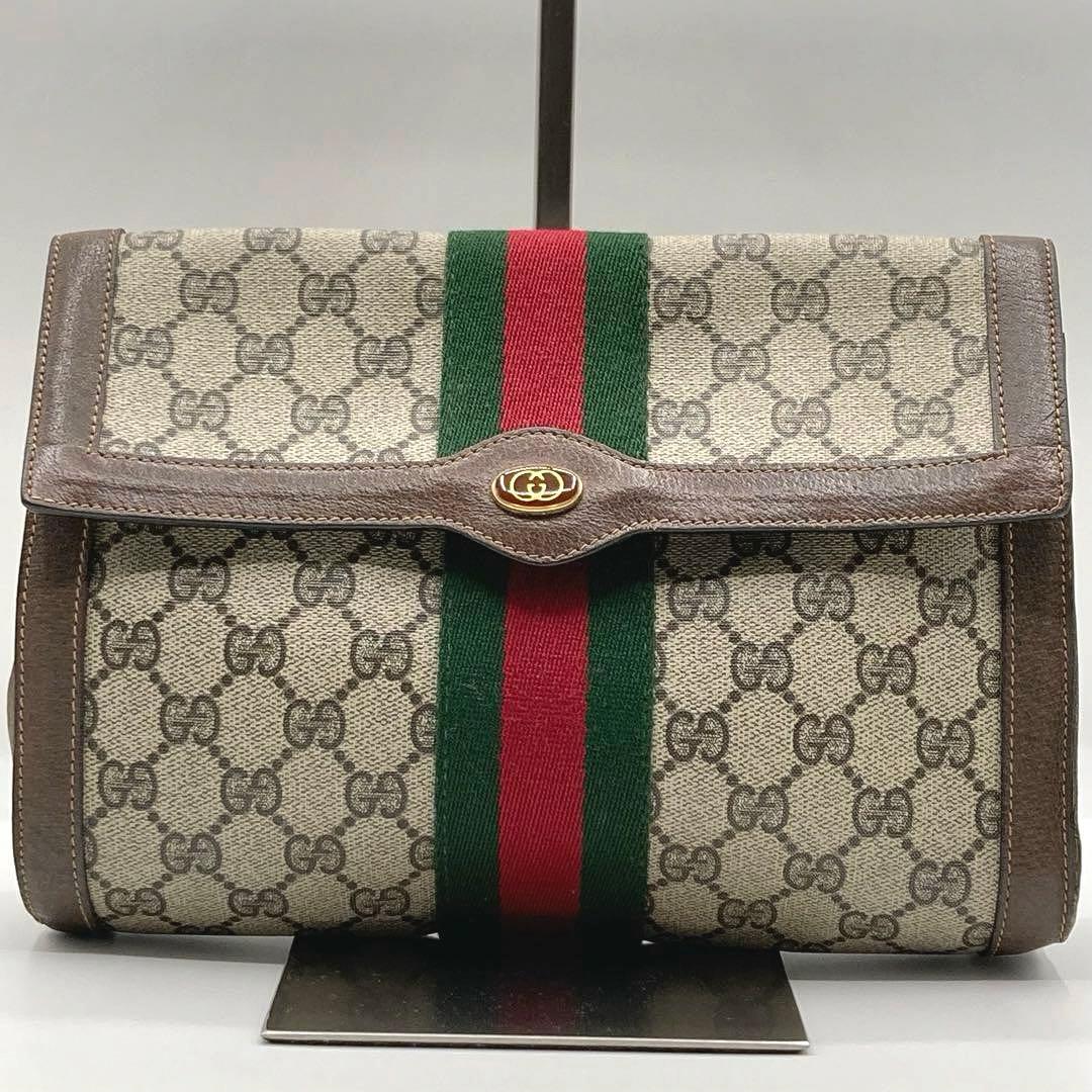 GUCCI シェリーライン クラッチバッグ インターロッキング GG レザー