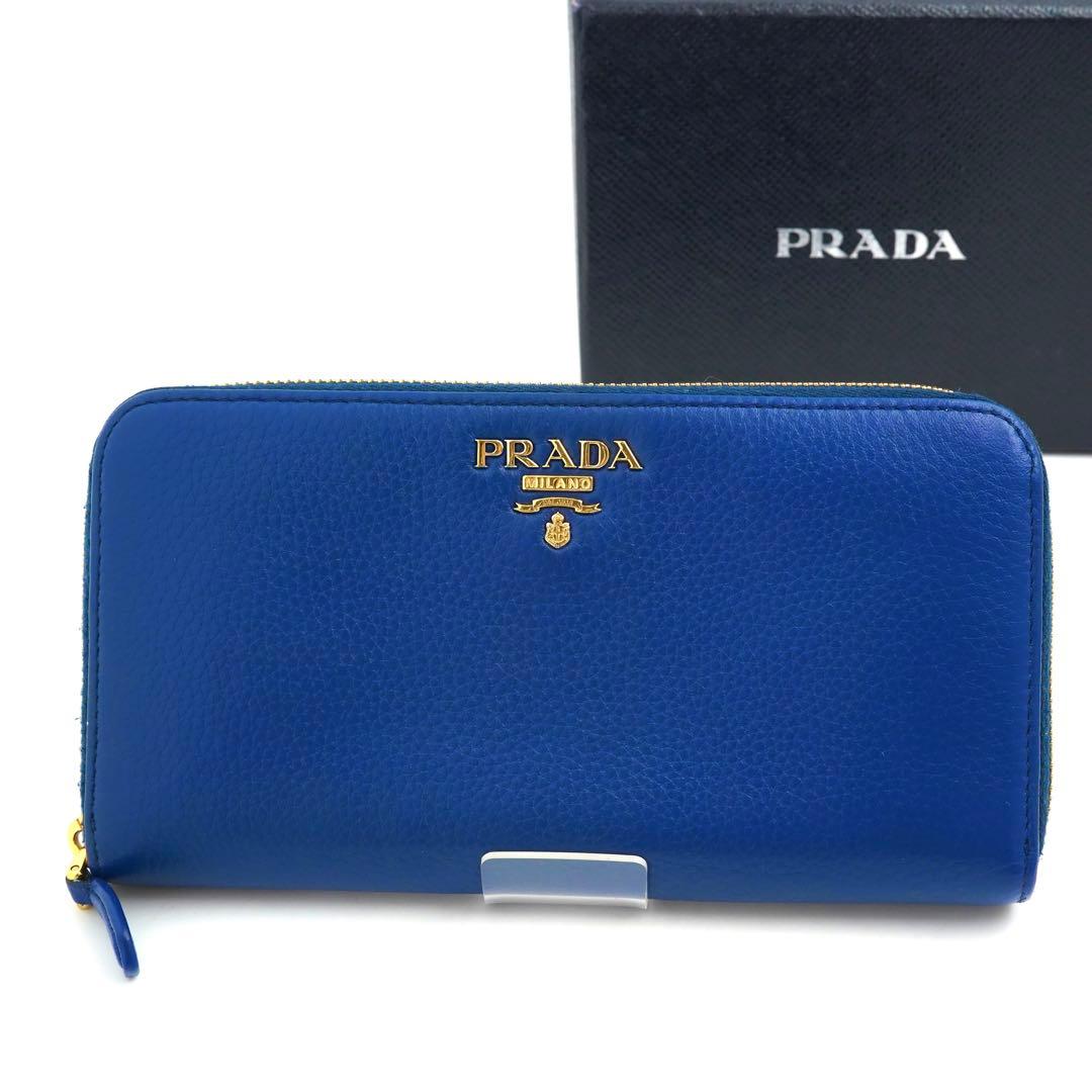 ✨新品未使用✨　PRADA 長財布　アイコン　シボ革　ダイノ　ラウンド