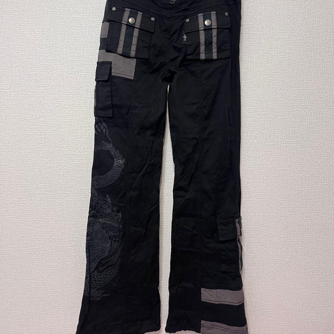 ozz on ozz croce フレアパンツ 龍 ドラゴン ワークパンツ