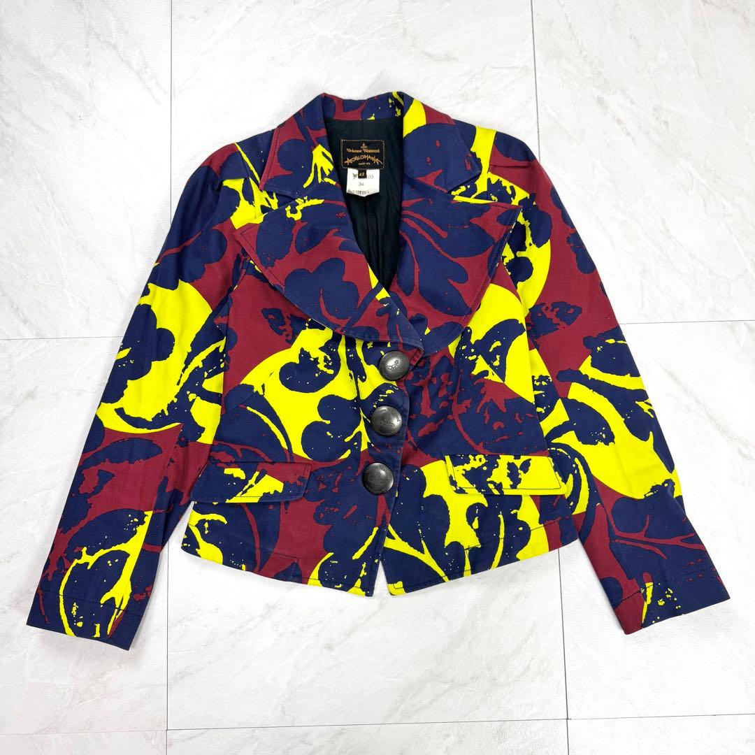 希少 ヴィヴィアンウエストウッド ロゴボタン テーラード 変形 ジャケット 42