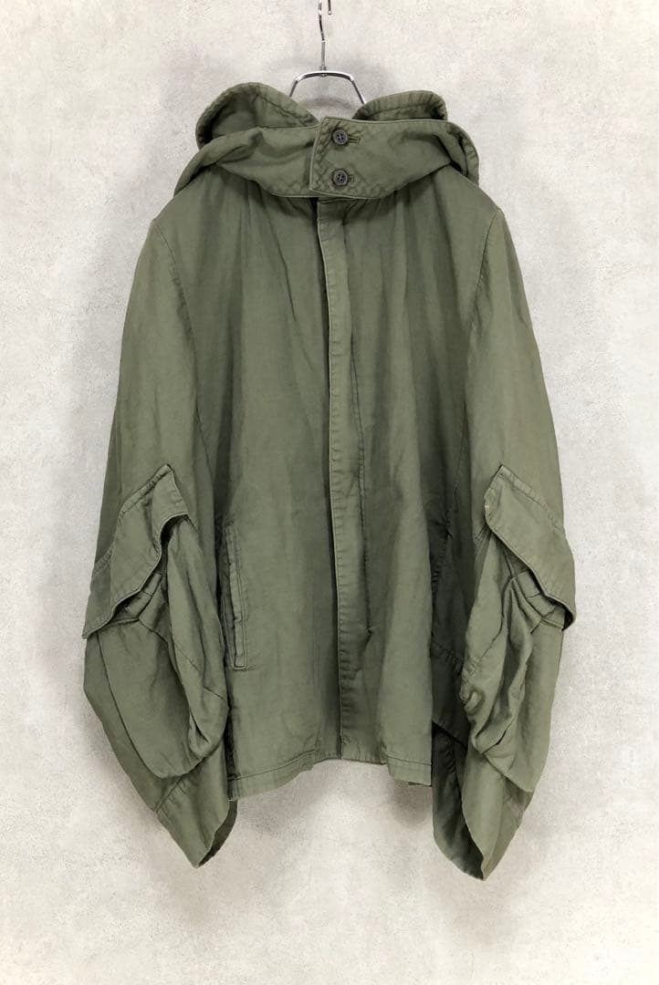 LIMI feu リミフゥ ミリタリーコート カーキ