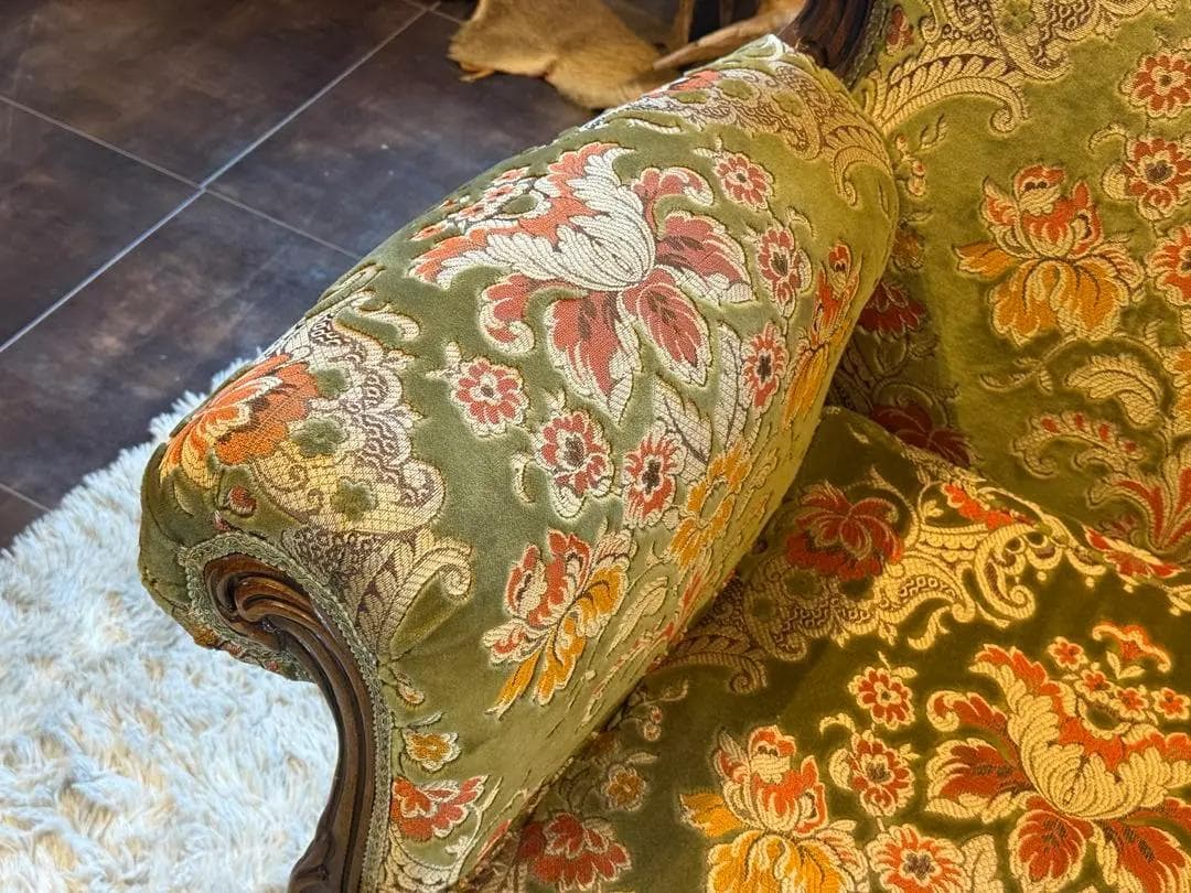 金華山織　クラシック　クラシカル　アームソファ　猫脚　ヨーロピアン　GZ