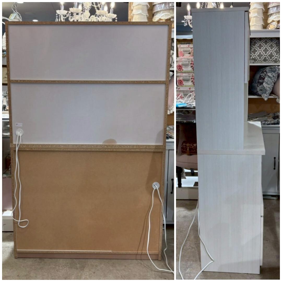 【美品】 土井インテリア 食器棚 キッチンボード 幅116㎝ ホワイト