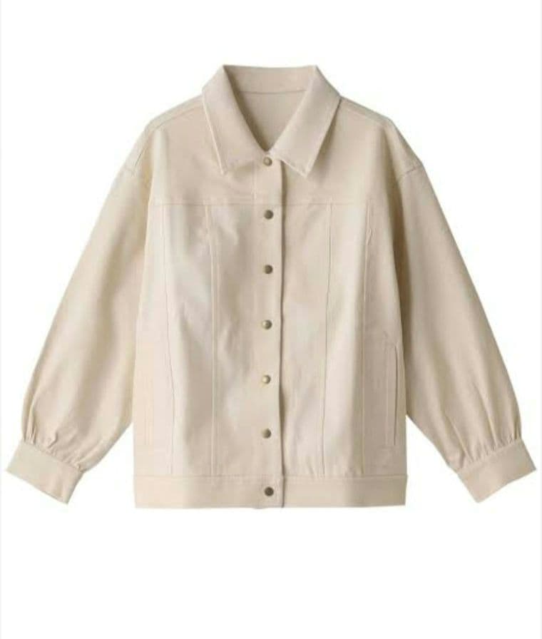 nanadecor デニムジャケット アイボリー オーガニックコットン 完売