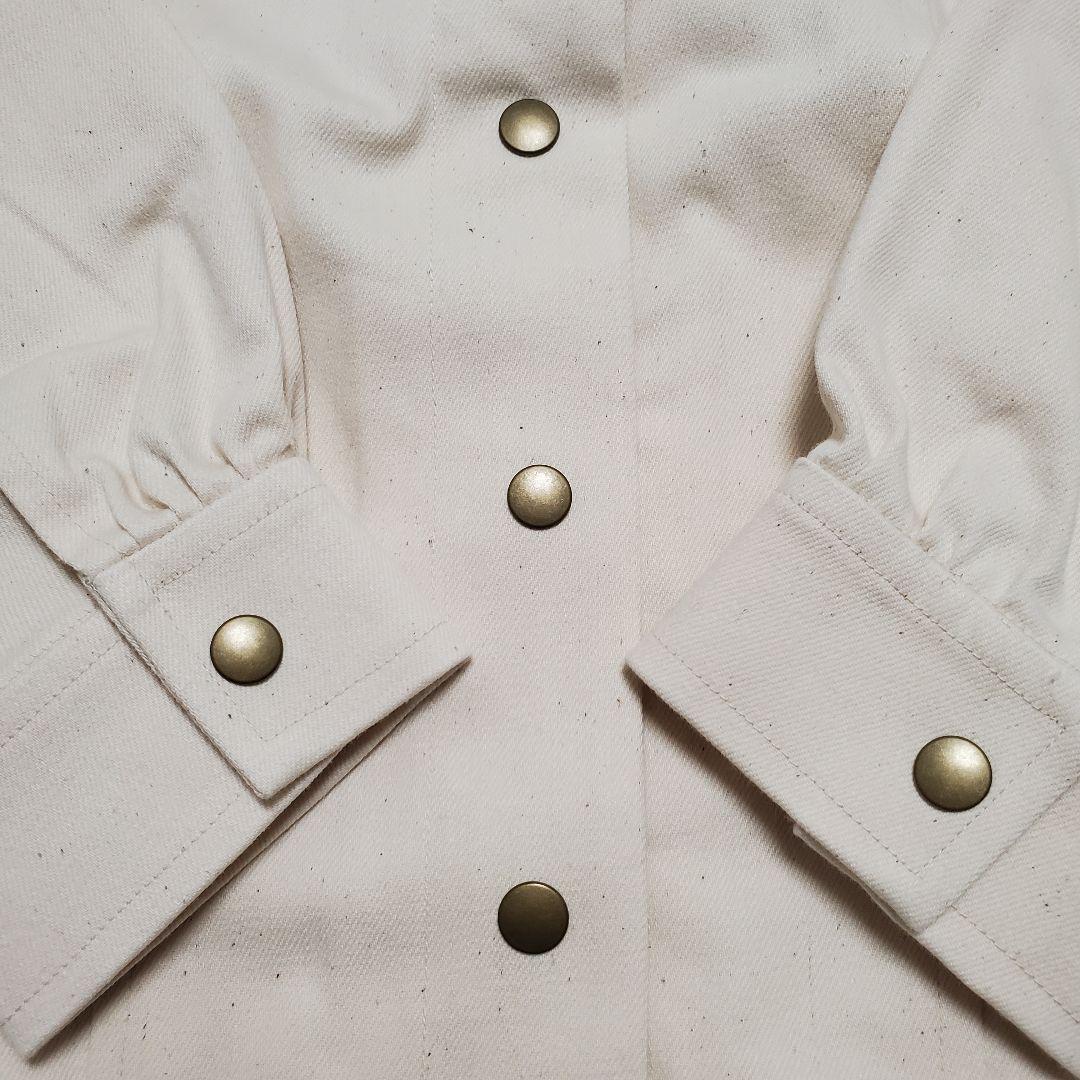 nanadecor デニムジャケット アイボリー オーガニックコットン 完売