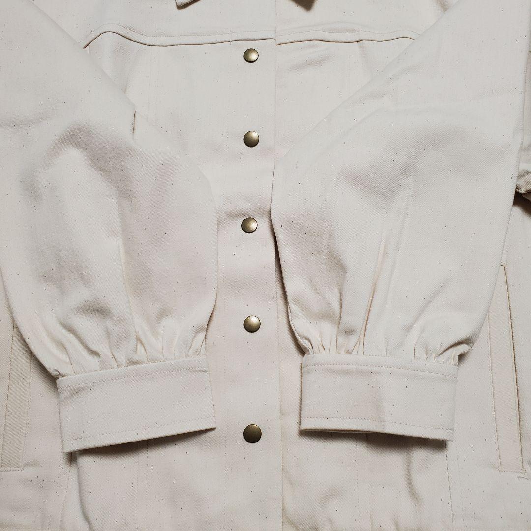 nanadecor デニムジャケット アイボリー オーガニックコットン 完売