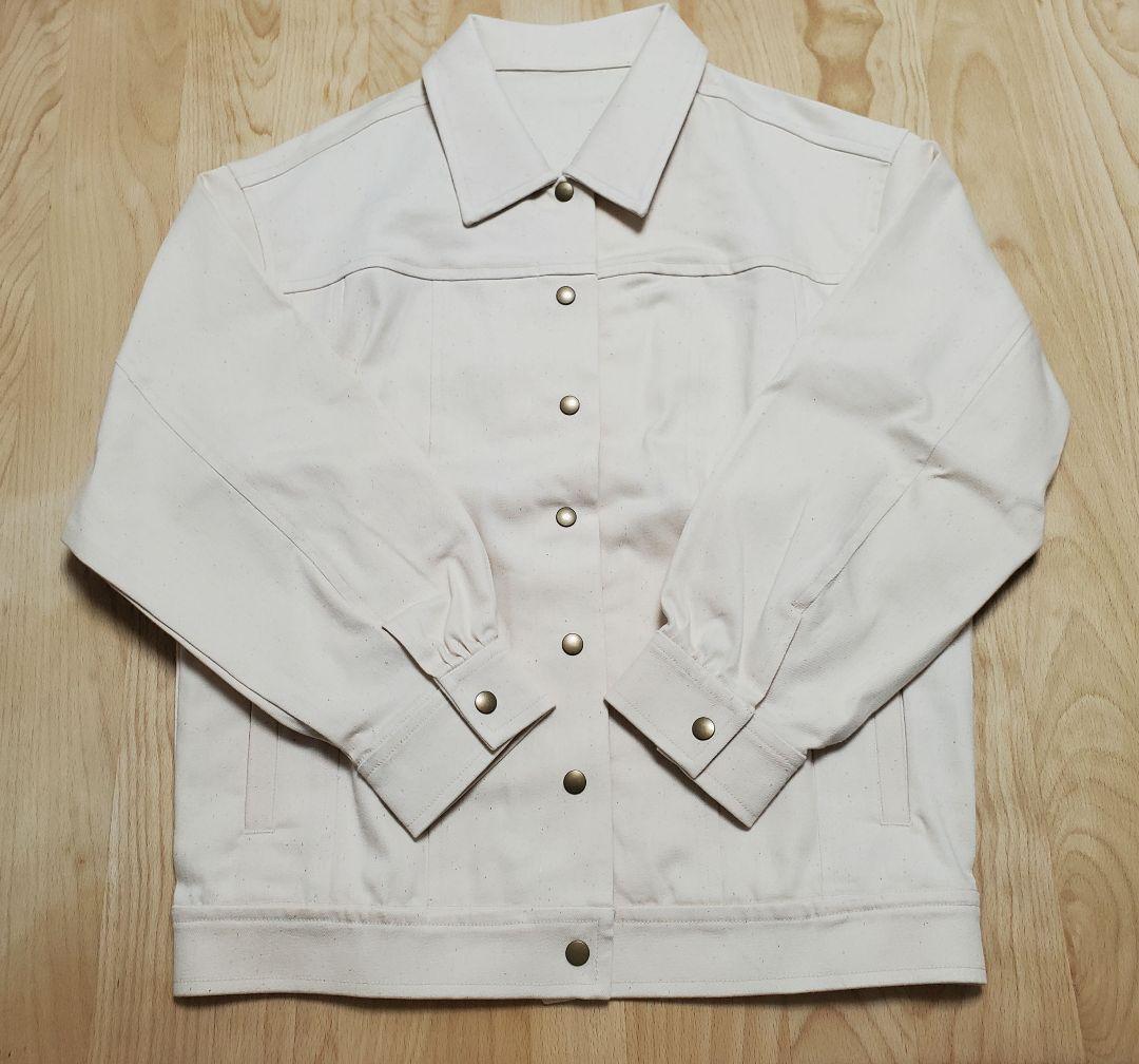 nanadecor デニムジャケット アイボリー オーガニックコットン 完売