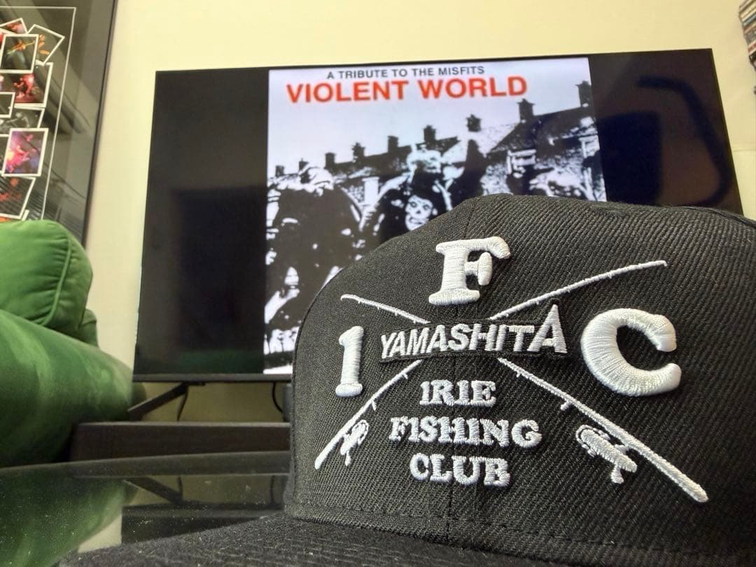 YAMASHITA × IRIE FISHING CLUB キャップ　ブラック