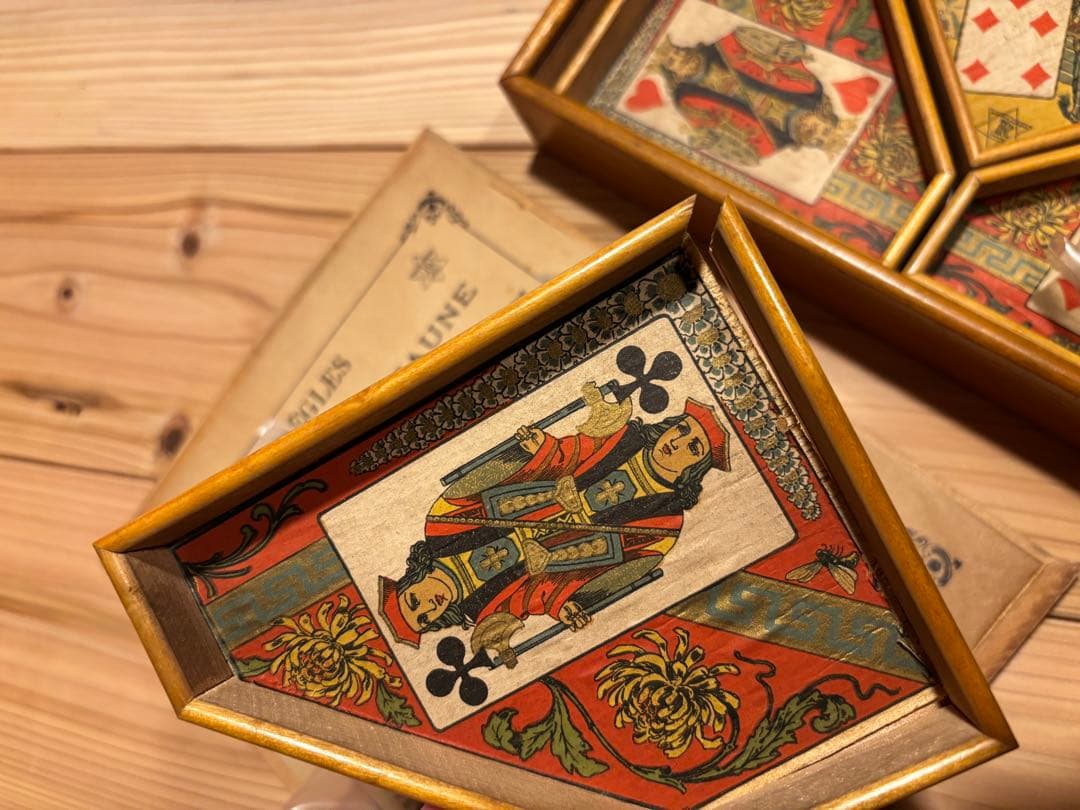 聖*o様 フランスアンティークボードゲーム　nainjaune フランス木箱